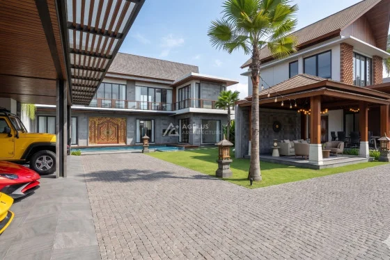 Desain Rumah Tinggal Modern Tropis